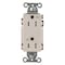 Hubbell Wiring Device-Kellems Straight Blade Receptacle, 5-15R, 15 A, 125V AC, 2 Pole, 3 Wire, Flush Mount, Grounded DR15LAWRTR - alternate 3